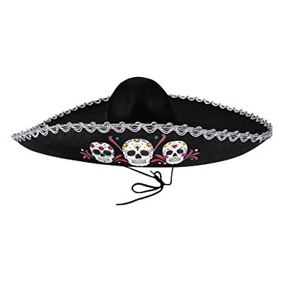 Funidelia Mariachi hoed voor heren, verkleedaccessoires voor volwassenen Funidelia Mariachi hoed voor heren, verkleedaccessoires voor volwassenen