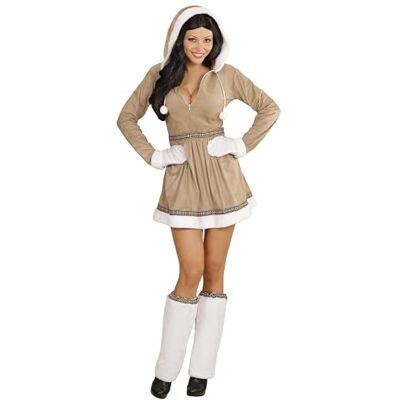 W WIDMANN MILANO Party Fashion ESKIMO" (hooded dress, legwarmers, handschoenen) (S) W WIDMANN MILANO Party Fashion ESKIMO" (hooded dress, legwarmers, handschoenen) (S)