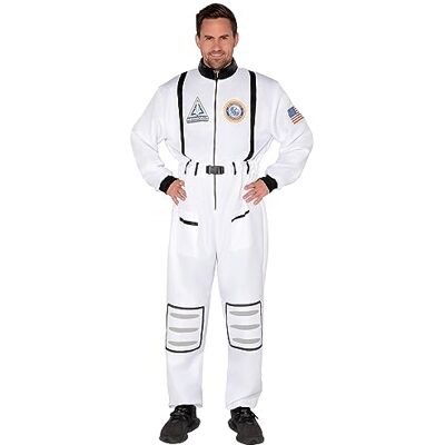 Spooktacular Creations Astronautenkostuum voor volwassen mannen, lucht- en ruimtevaart outfit voor Halloween, party, cosplay, L Spooktacular Creations Astronautenkostuum voor volwassen mannen, lucht- en ruimtevaart outfit voor Halloween, party, cosplay, L