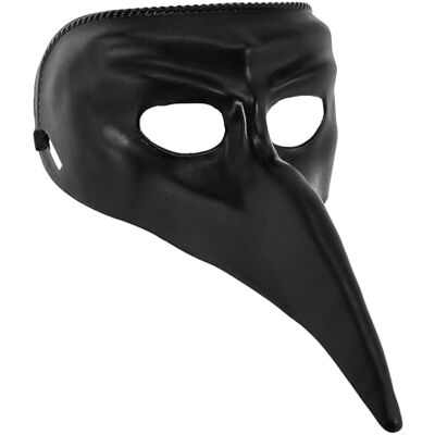 W WIDMANN MILANO Party Fashion WIDMANN Venetiaans masker met snavel voor volwassenen, uniseks, zwart, één maat, 46873 W WIDMANN MILANO Party Fashion WIDMANN Venetiaans masker met snavel voor volwassenen, uniseks, zwart, één maat, 46873