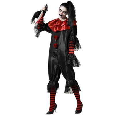 ATOSA clown kostuum zwart dames volwassenen XL ATOSA clown kostuum zwart dames volwassenen XL