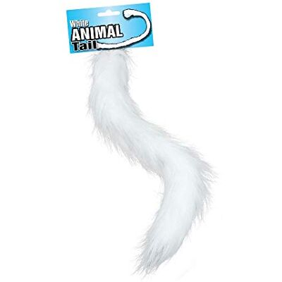 Bristol Novelty Novelty-BA555 BA555 dierenstaart wit, kinderen, uniseks, Eén maat Bristol Novelty Novelty-BA555 BA555 dierenstaart wit, kinderen, uniseks, Eén maat