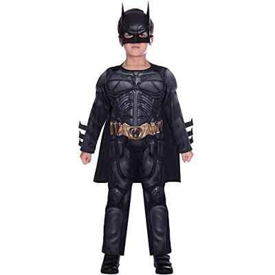amscan 9906064EU Batman Dark Knight klassiek kostuum 8-12 jaar, zwart amscan 9906064EU Batman Dark Knight klassiek kostuum 8-12 jaar, zwart