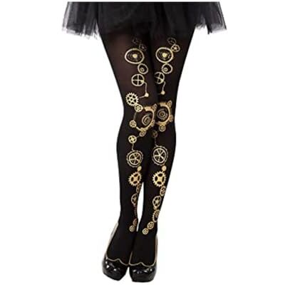 ATOSA Zwarte steampunk panty voor volwassen vrouwen ATOSA Zwarte steampunk panty voor volwassen vrouwen
