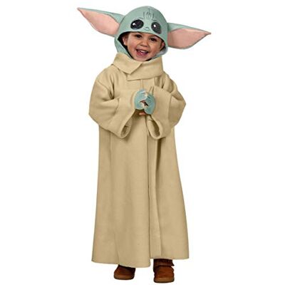 RUBIE'S Officieel kostuum – Baby Yoda, kinderen, ST-702202XS, maat XS 3 tot 4 jaar RUBIE'S Officieel kostuum – Baby Yoda, kinderen, ST-702202XS, maat XS 3 tot 4 jaar