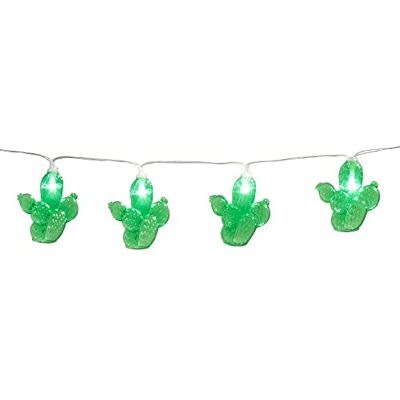 Boland 54425 Led-lichtketting in de vorm van een cactus, lengte 140 cm, AA-batterijen, cactus, Mexico, decoratie, carnaval, themafeest Boland 54425 Led-lichtketting in de vorm van een cactus, lengte 140 cm, AA-batterijen, cactus, Mexico, decoratie, carnaval, themafeest
