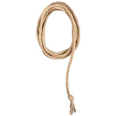 Boland 54343 Lasso / westerntouw lengte 185 cm, kleur beige, van 100% jute, geweldig accessoire voor rodeorlopers of cowboys voor carnaval en carnaval, themafeest, verkleedpartij, accessoires, kostuum Boland 54343 Lasso / westerntouw lengte 185 cm, kleur beige, van 100% jute, geweldig accessoire voor rodeorlopers of cowboys voor carnaval en carnaval, themafeest, verkleedpartij, accessoires, kostuum