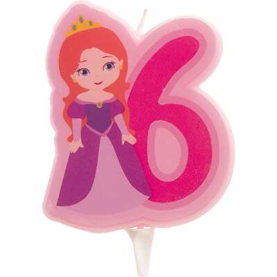dekora 345265 kaars prinses verjaardagskaars 2D de prinses voor kindertaarten nummer 5 dekora 345265 kaars prinses verjaardagskaars 2D de prinses voor kindertaarten nummer 5
