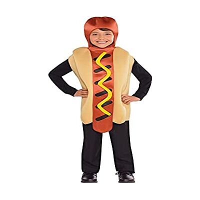 amscan Hotdog kostuum voor kinderen van 6 tot 8 jaar amscan Hotdog kostuum voor kinderen van 6 tot 8 jaar