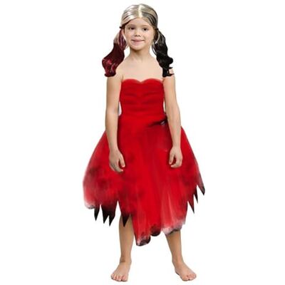 ATOSA harlekijn kostuum rode jurk meisje kind 5-6 jaar ATOSA harlekijn kostuum rode jurk meisje kind 5-6 jaar