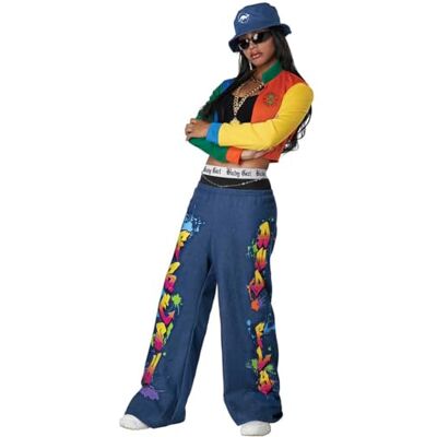 California Costumes Jaren 90 hip hop kostuum dames S (38/40) California Costumes Jaren 90 hip hop kostuum dames S (38/40)