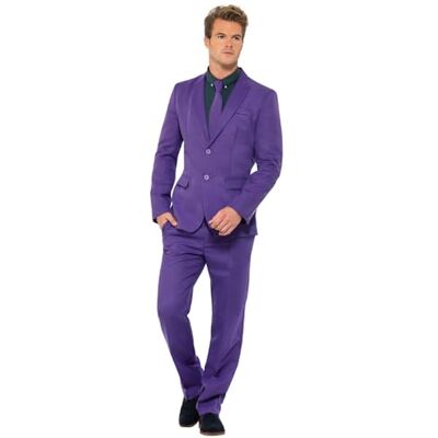 Smiffys Paars kostuum, met jas, broek en stropdas Smiffys Paars kostuum, met jas, broek en stropdas