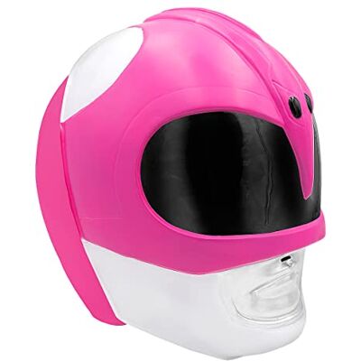 Funidelia Roze Power Ranger-helm voor dames, verkleedaccessoires voor volwassenen Funidelia Roze Power Ranger-helm voor dames, verkleedaccessoires voor volwassenen