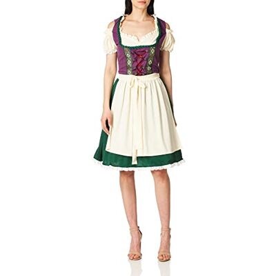 California Costumes 01411 Beiers dienstmeisjeskostuum voor volwassenen, paars/groen, S California Costumes 01411 Beiers dienstmeisjeskostuum voor volwassenen, paars/groen, S