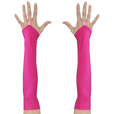 W WIDMANN MILANO Party Fashion Widmann Vingerloze satijnen handschoenen, kostuumaccessoires, carnaval, themafeest W WIDMANN MILANO Party Fashion Widmann Vingerloze satijnen handschoenen, kostuumaccessoires, carnaval, themafeest