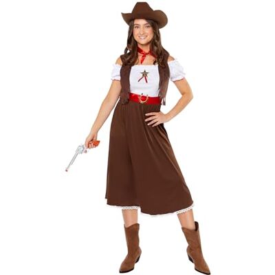amscan 9918997 Westers Cowgirl Volwassen Vrouwen World Book Day Kostuum Maat: 8-10 amscan 9918997 Westers Cowgirl Volwassen Vrouwen World Book Day Kostuum Maat: 8-10