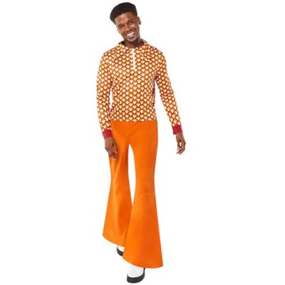 amscan Fancy Dress 9910341 kostuum voor volwassenen, jaren 70, bovenwijdte: 127 cm amscan Fancy Dress 9910341 kostuum voor volwassenen, jaren 70, bovenwijdte: 127 cm