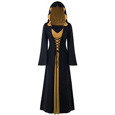 LPFNSF Vintage heksenjurk, kerst vampier kostuum voor dames, grote maat, renaissance kostuum voor dames, middeleeuwse jurk 3XL LPFNSF Vintage heksenjurk, kerst vampier kostuum voor dames, grote maat, renaissance kostuum voor dames, middeleeuwse jurk 3XL