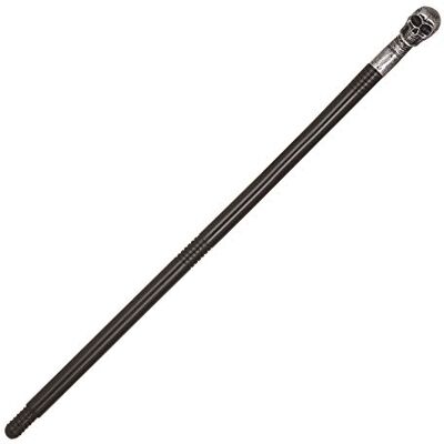 Bristol Novelty BA2151 Schedel stok voor herenkostuum, zwart, één maat Bristol Novelty BA2151 Schedel stok voor herenkostuum, zwart, één maat