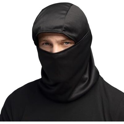 Boland 50429 Zwarte ninja pet voor kostuums, carnaval, themafeest en Halloween Boland 50429 Zwarte ninja pet voor kostuums, carnaval, themafeest en Halloween
