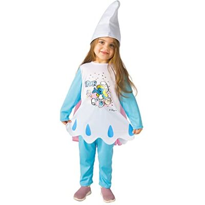 Ciao Smurfen kostuum baby origineel smurfen (maat 2-3 jaar) met mantel Ciao Smurfen kostuum baby origineel smurfen (maat 2-3 jaar) met mantel