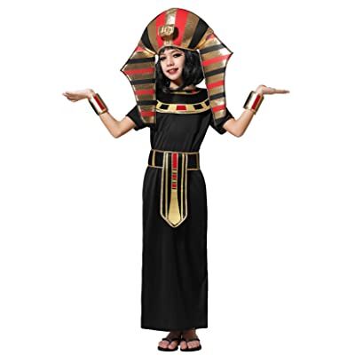 ATOSA Egyptische Kleopatra Antieke Carnaval Tuniek Zwart Rood Goud Kinderen 5-6 jaar ATOSA Egyptische Kleopatra Antieke Carnaval Tuniek Zwart Rood Goud Kinderen 5-6 jaar