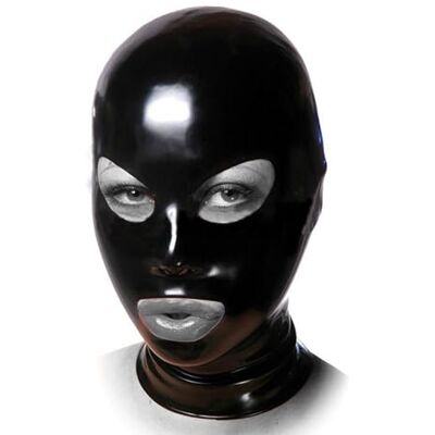 WXLPCGO Mannen Latex Hooded Masker Oog Mond Gat Latex Rits Mask Voor Cosplay Party Club (Maat: XXL-73 cm) WXLPCGO Mannen Latex Hooded Masker Oog Mond Gat Latex Rits Mask Voor Cosplay Party Club (Maat: XXL-73 cm)