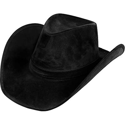 Boland Wyoming Hoed, kunstlederen look, cowboyhoed, wild west, ranger, hoofddeksel, kostuum, carnaval, themafeest, zwart Boland Wyoming Hoed, kunstlederen look, cowboyhoed, wild west, ranger, hoofddeksel, kostuum, carnaval, themafeest, zwart