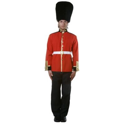 Dress Up America Costume de Garde Royale de Luxe pour Adulte – Ensemble d'Uniforme avec Veste, Pantalon, Ceinture et Chapeau Dress Up America Costume de Garde Royale de Luxe pour Adulte – Ensemble d'Uniforme avec Veste, Pantalon, Ceinture et Chapeau
