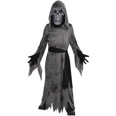 amscan Ghoul kostuum met capuchon, zwart, 4-6, 1 stuk, 10235329, meerkleurig, 4-6 jaar amscan Ghoul kostuum met capuchon, zwart, 4-6, 1 stuk, 10235329, meerkleurig, 4-6 jaar