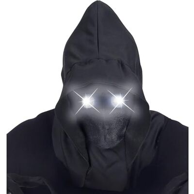 W WIDMANN MILANO Party Fashion Onzichtbaar gezichtsmasker met capuchon en glanzende ogen, flade-effect in een fade out effect voor Halloween W WIDMANN MILANO Party Fashion Onzichtbaar gezichtsmasker met capuchon en glanzende ogen, flade-effect in een fade out effect voor Halloween