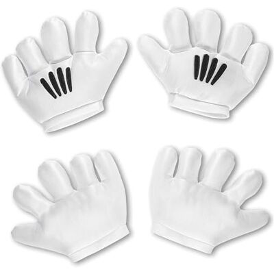 W WIDMANN MILANO Party Fashion 04119 Cartoon handschoenen, muiskostuum, carnaval, themafeest W WIDMANN MILANO Party Fashion 04119 Cartoon handschoenen, muiskostuum, carnaval, themafeest
