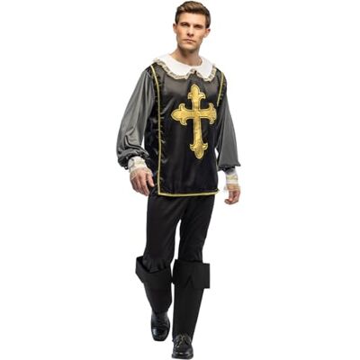 Boland Musketier kostuum voor volwassenen, kostuum voor carnaval, cosplay en themafeest, sprookjes en middeleeuws Boland Musketier kostuum voor volwassenen, kostuum voor carnaval, cosplay en themafeest, sprookjes en middeleeuws