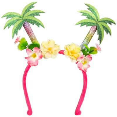 Boland 52509 Tiara Palmera, roze-groen-geel, één maat, palmbomen, bloemen, strand, tropisch, Hawaïaans, Ibiza, carnaval, Halloween, carnaval, themafeest, kostuum, theater, verkleedpartij, accessoire Boland 52509 Tiara Palmera, roze-groen-geel, één maat, palmbomen, bloemen, strand, tropisch, Hawaïaans, Ibiza, carnaval, Halloween, carnaval, themafeest, kostuum, theater, verkleedpartij, accessoire