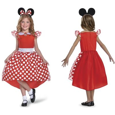 Disney Disguise Officieel kostuum voor meisjes, Minnie-oren, carnavalsjurk, verjaardag, kinderen, 5-6 jaar Disney Disguise Officieel kostuum voor meisjes, Minnie-oren, carnavalsjurk, verjaardag, kinderen, 5-6 jaar