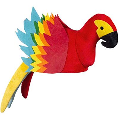Boland 52538 Pluche papegaaihoed met vilt, hoed, paradijsvogel, kostuum, carnaval, themafeest Boland 52538 Pluche papegaaihoed met vilt, hoed, paradijsvogel, kostuum, carnaval, themafeest