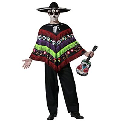 ATOSA Kostuum poncho skelet heren volwassenen Eén maat ATOSA Kostuum poncho skelet heren volwassenen Eén maat