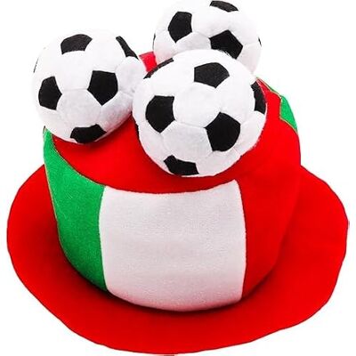 Toyland ® Italië Hoed voor fans van voetbalvlag met 3D-ballonnen, wereldkampioenschap, euro, kostuumfeestjes met Italiaans thema eenheidsmaat voor volwassenen keuze uit 10 landen Toyland ® Italië Hoed voor fans van voetbalvlag met 3D-ballonnen, wereldkampioenschap, euro, kostuumfeestjes met Italiaans thema eenheidsmaat voor volwassenen keuze uit 10 landen