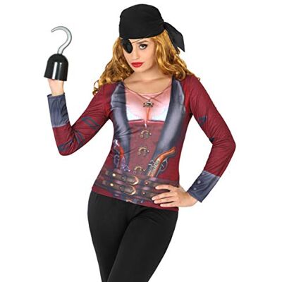 ATOSA 9670 piratenkostuum dames maat M-L rood carnaval ATOSA 9670 piratenkostuum dames maat M-L rood carnaval