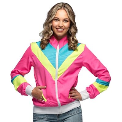 Boland Trainingsjack voor dames, carnavalskostuum voor themafeest, Halloween of carnaval, jaren 90-kostuum Boland Trainingsjack voor dames, carnavalskostuum voor themafeest, Halloween of carnaval, jaren 90-kostuum