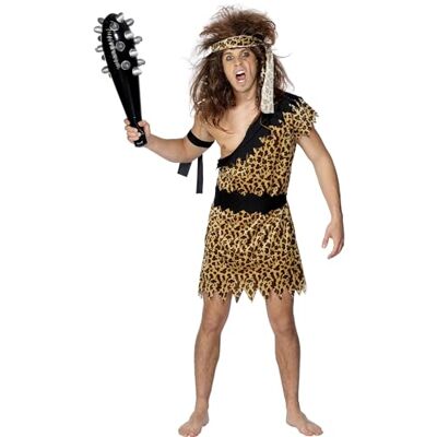 Smiffys Costume D'homme des Cavernes, avec Tunique, Bandeau et Bracelets Déguisement Homme des Cavernes Homme (lot de 1) Smiffys Costume D'homme des Cavernes, avec Tunique, Bandeau et Bracelets Déguisement Homme des Cavernes Homme (lot de 1)