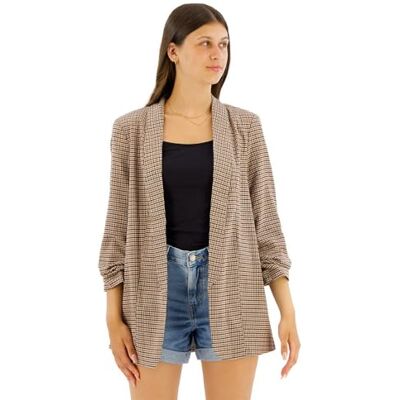PIECES Pcbosella 3/4 Printed Blazer Noos Damesblazer (1 stuk) XS PIECES Pcbosella 3/4 Printed Blazer Noos Damesblazer (1 stuk) XS