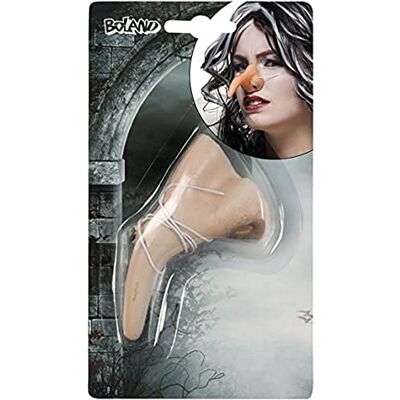 Boland 74503 Heksenneus van siliconen en polyester met elastiek voor make-up, carnaval, themafeesten Boland 74503 Heksenneus van siliconen en polyester met elastiek voor make-up, carnaval, themafeesten