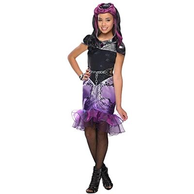 RUBIE'S 352918 Raven Queen STD kinderpruik zwart/paars RUBIE'S 352918 Raven Queen STD kinderpruik zwart/paars