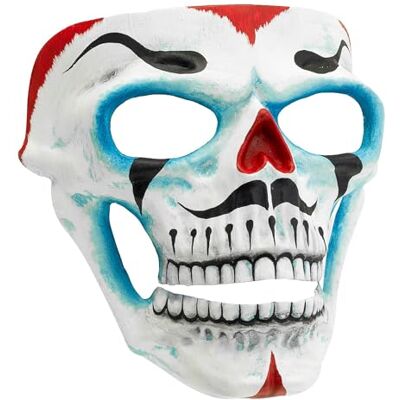 W WIDMANN MILANO Party Fashion Dia de los Muertos clown masker doodshoofd clown moordenaar griezelig Halloween kostuum W WIDMANN MILANO Party Fashion Dia de los Muertos clown masker doodshoofd clown moordenaar griezelig Halloween kostuum