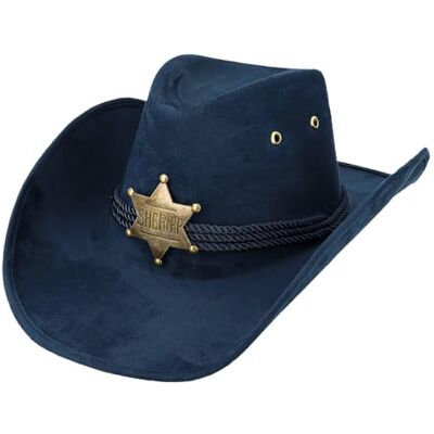 Boland Cowboyhoed, hoofddeksel, accessoires voor westerse kostuums, accessoires voor festival, carnaval of themafeest Boland Cowboyhoed, hoofddeksel, accessoires voor westerse kostuums, accessoires voor festival, carnaval of themafeest