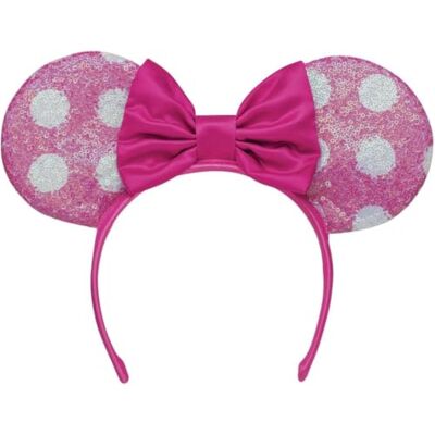 Disney Minnie Mouse oren en rode strik kostuumaccessoires voor meisjes en kinderen, eenheidsmaat officiële licentie kostuum voor Halloween, carnaval en themafeesten Disney Minnie Mouse oren en rode strik kostuumaccessoires voor meisjes en kinderen, eenheidsmaat officiële licentie kostuum voor Halloween, carnaval en themafeesten