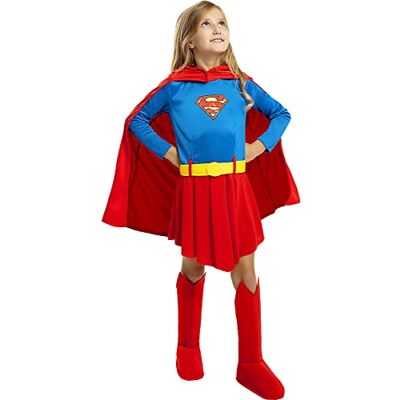 Funidelia Supergirl Kostuums voor meisjes ▶ Kara Zor-El, superhelden, DC Comics kinderkostuum, verkleedaccessoires en accessoires voor Halloween, carnaval en feestjes maat 10-12 jaar rood Funidelia Supergirl Kostuums voor meisjes ▶ Kara Zor-El, superhelden, DC Comics kinderkostuum, verkleedaccessoires en accessoires voor Halloween, carnaval en feestjes maat 10-12 jaar rood