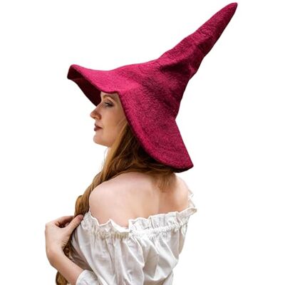 Leonardo Carbone ® Agata Heksenhoed, heksenkostuum, middeleeuwse kleding, Halloween-kostuum voor dames, heksenhoed, tovenaarshoed, LARP-kleding, carnaval, cosplay, 100% Leonardo Carbone ® Agata Heksenhoed, heksenkostuum, middeleeuwse kleding, Halloween-kostuum voor dames, heksenhoed, tovenaarshoed, LARP-kleding, carnaval, cosplay, 100%