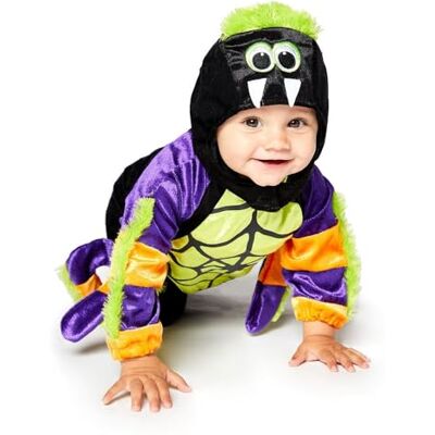 amscan Little Crawly Spider Halloween-kostuum voor kinderen, 3-4 jaar, 9907516 amscan Little Crawly Spider Halloween-kostuum voor kinderen, 3-4 jaar, 9907516